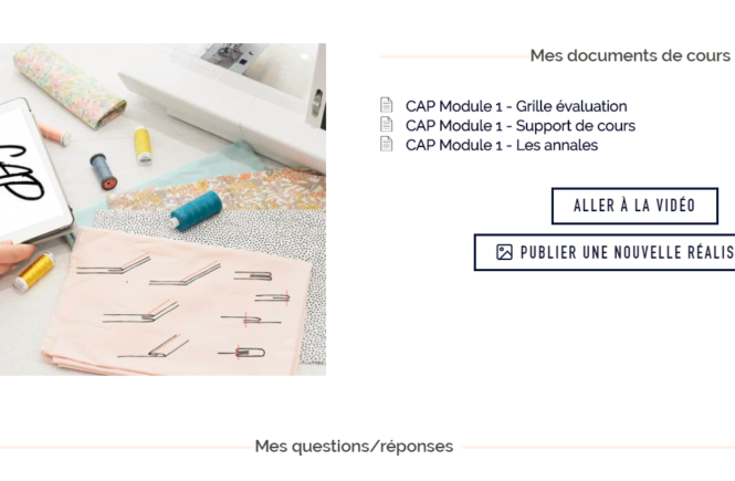 Revue du cours Artesane: “CAP module 1”