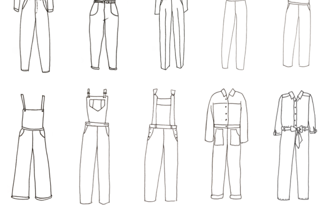 Revue de patrons #7 : Combinaisons et salopettes