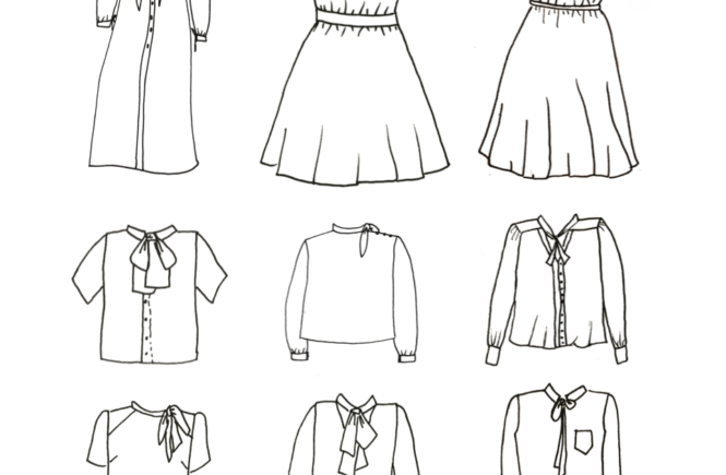 Revue de patrons #9 : le col lavallière