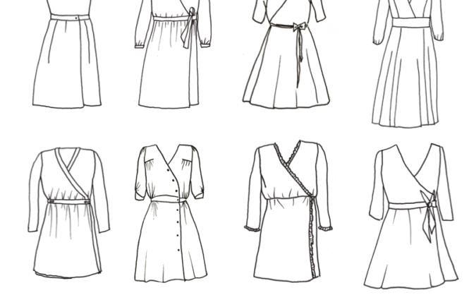 Revue de patrons #10 : la robe portefeuille