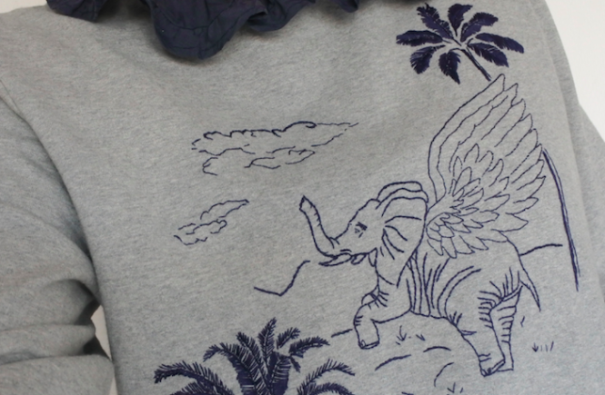 Notre nouveau motif à broder, inspiration Toile de Jouy