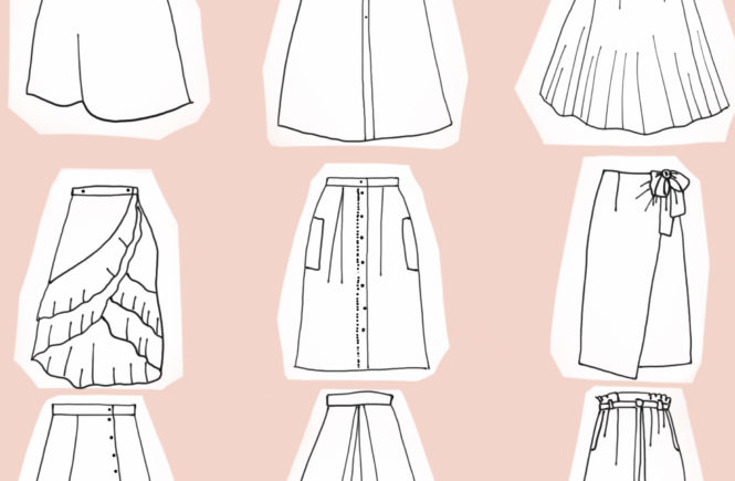 Revue de patrons #22 : les jupes midi