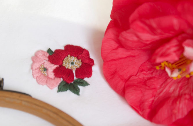 Notre nouveau motif à broder : Rosa Canina