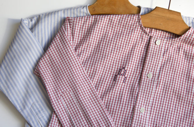 3 chemises homme = 3 blouses pour petit garçon