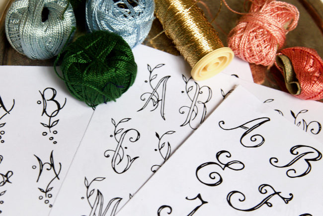 Litterae, des initiales à broder